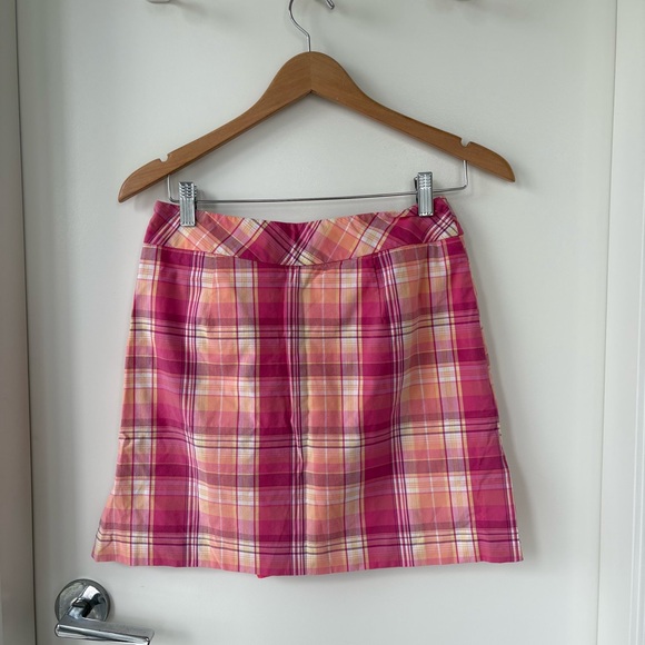 Vintage IZOD Plaid Pink Golf Set Size XS - Picture 7 of 15